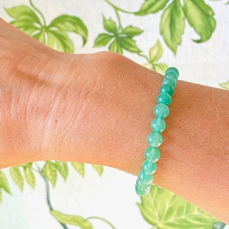 Aventurin Grön 8mm pärlor Armband