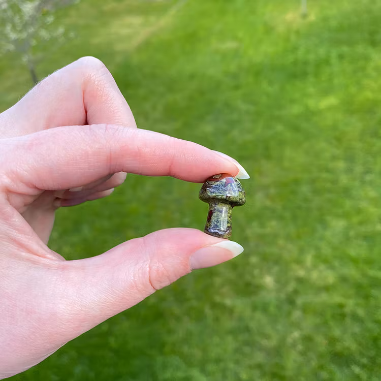 Jaspis Drakblods Svamp 2cm