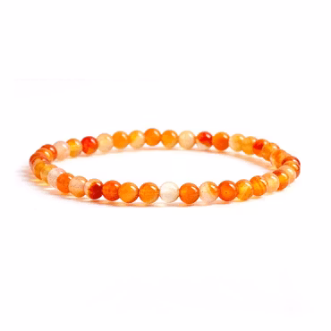 Karneol 4mm Armband