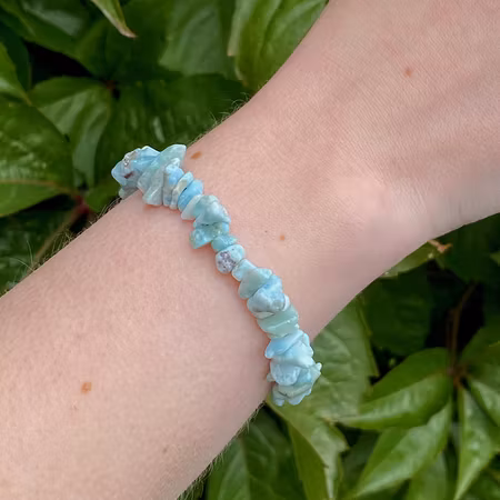 Larimar Chips pärlor Armband