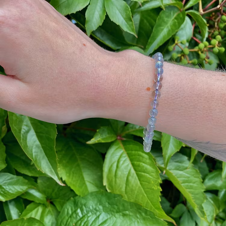 Labradorit 6mm pärlor Armband