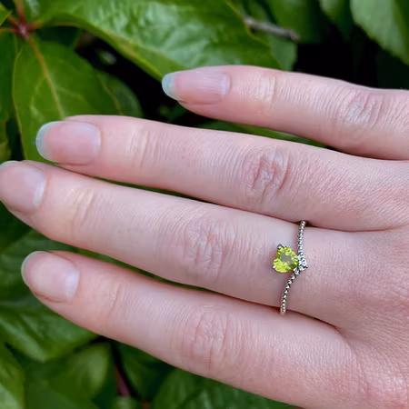 Peridot Ring (ställbar)