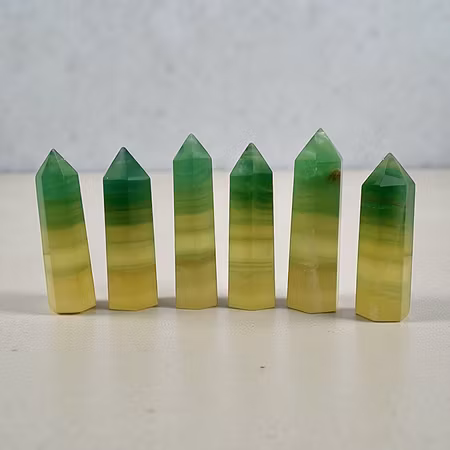 Fluorit Gul-Grön Spets M