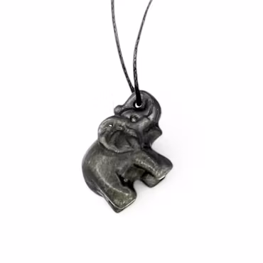 Obsidian Silver Elefant