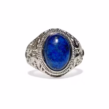 Lapis Lazuli "Klackring" Ring (ställbar, LK)