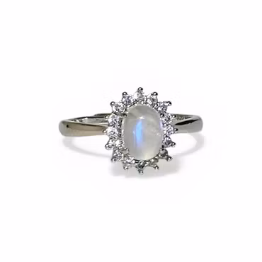 Månsten Blå Ring (LK. ställbar)