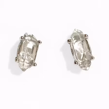 Bergkristall Spetsar Örhängen (925 Silver)