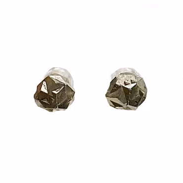 Pyrit Rå Örhängen (925 Silver)