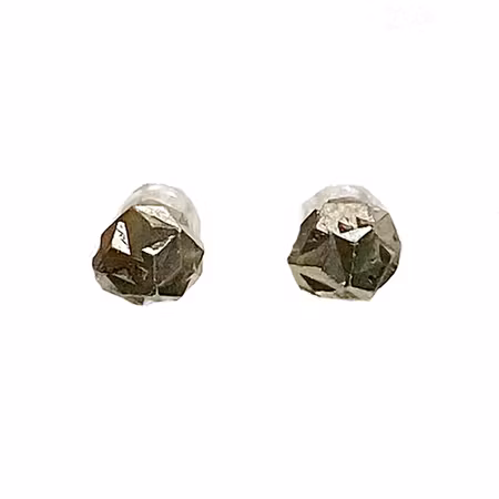 Pyrit Rå Örhängen (925 Silver)