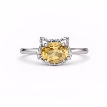 Citrin "Katt" Ring (LK. ställbar)