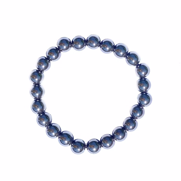 Hematit 8mm pärlor Armband