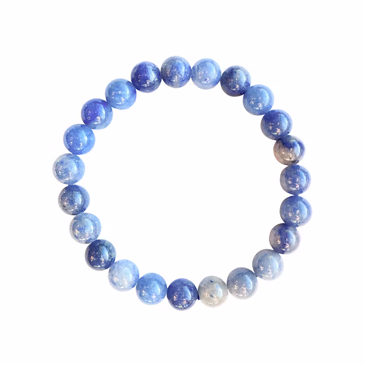 Aventurin Blå 8mm pärlor Armband