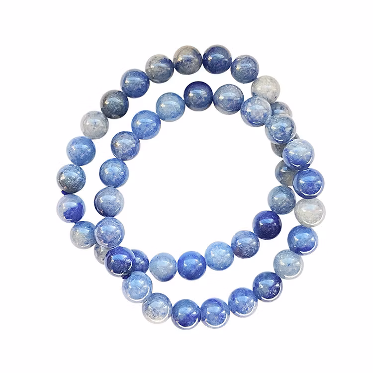 Aventurin Blå 8mm pärlor Armband