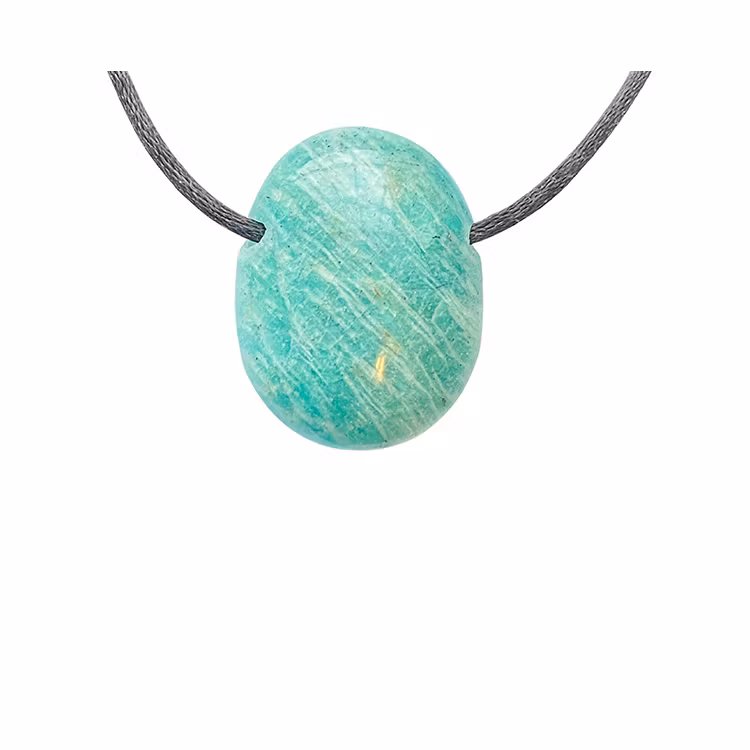 Amasonit AA Hängsmycke (Rund/Oval)