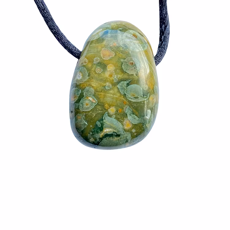 Ryolit Grön A Hängsmycke (Droppe)