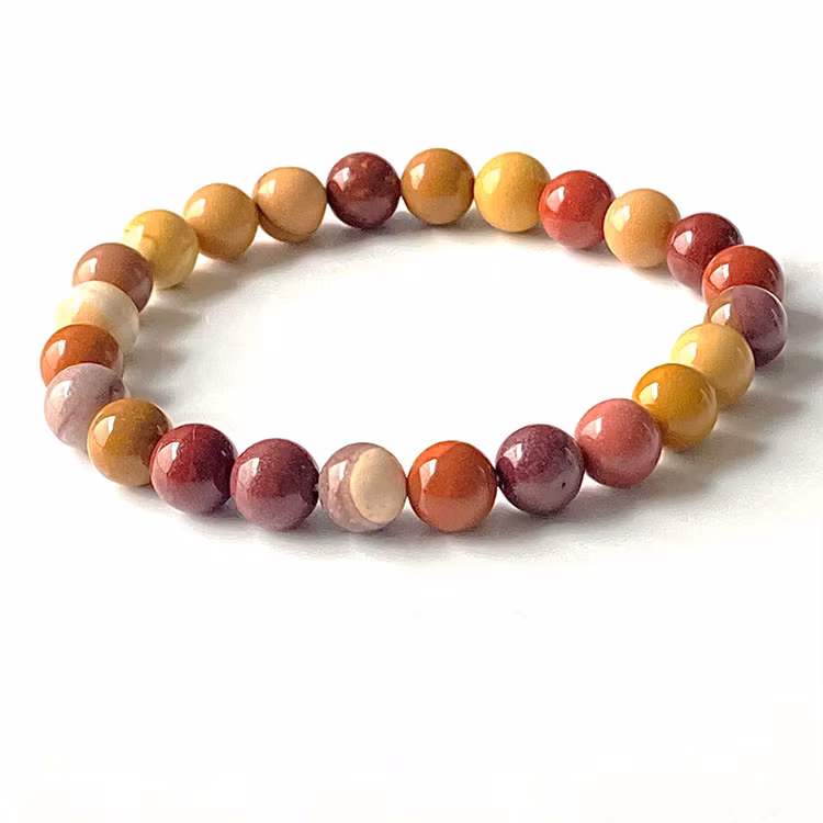 Mookaite 8mm pärlor Armband