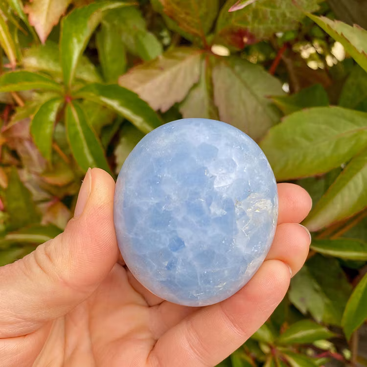 Kalcit Blå Handsten M-L