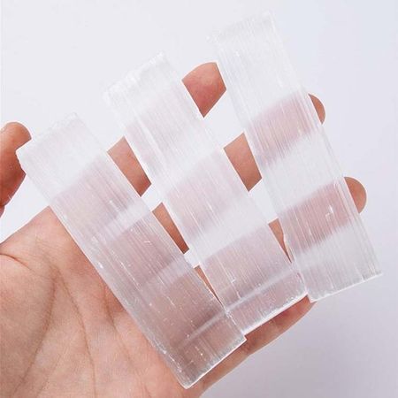 Selenit naturliga Råa stavar 2-pack