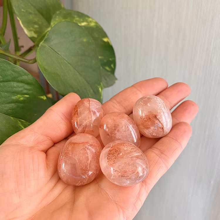 Eldkvarts "Hematoid" AA Trumlade stenar 100gr