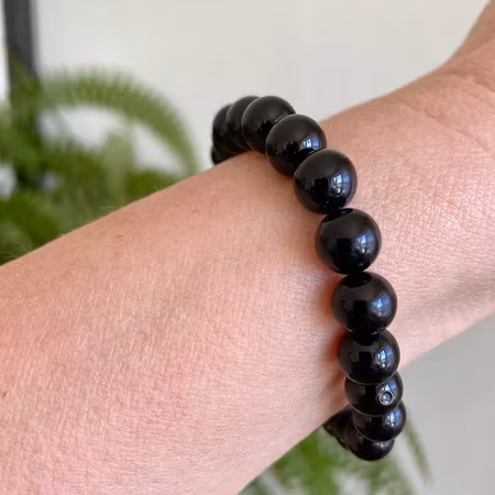 Onyx Svart 8mm pärlor Armband