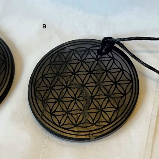 (FYND) Shungit Amulett Flower of Life 3cm