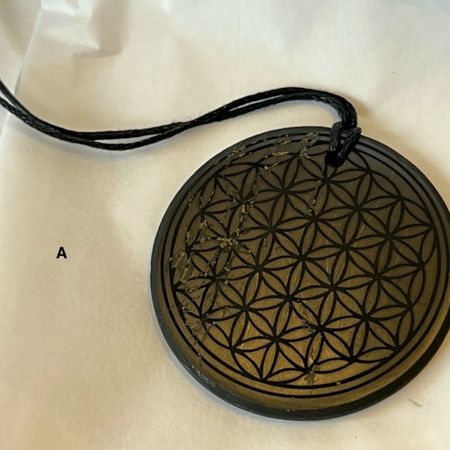 (FYND) Shungit Amulett Flower of Life 3cm