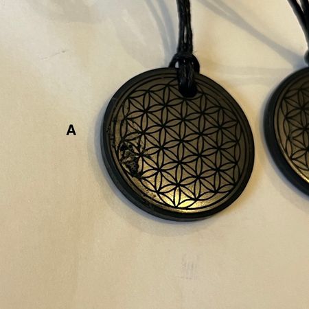 (FYND) Shungit Amulett Flower of Life 5cm