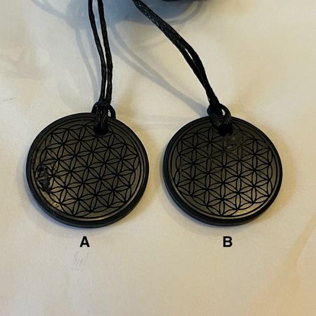 (FYND) Shungit Amulett Flower of Life 5cm