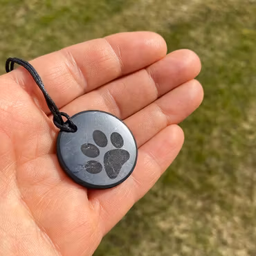 Shungit Amulett Tass 3cm