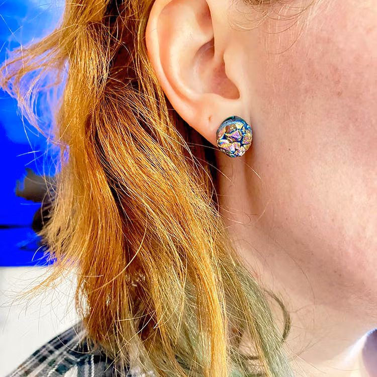 Titan Aura Kvarts Örhängen (925 silver)