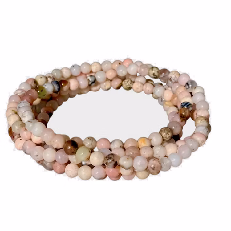 Opal Rosa 6mm pärlor Armband