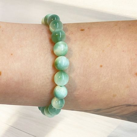 Hemimorfit Grön 8mm pärlor Armband