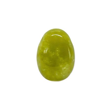 Serpentin Jade Hängsmycke (Rundad)