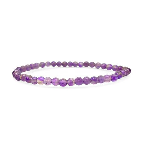 Ametist 4mm pärlor Armband