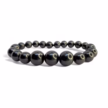 Shungit Armband MARINA 8-12mm pärlor