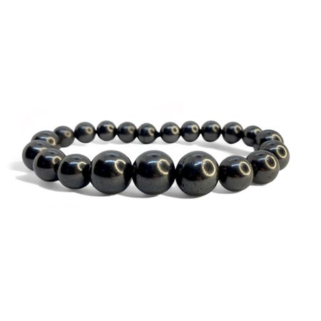 Shungit Armband MARINA 8-12mm pärlor