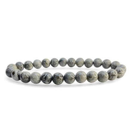 Map Stone 8mm pärlor Armband 'Större Handled'
