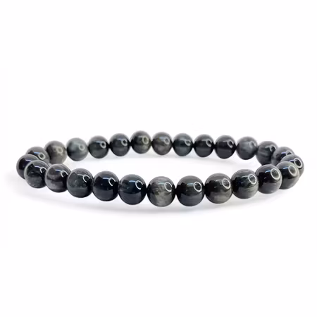 Hököga 8mm pärlor Armband 'Större Handled'