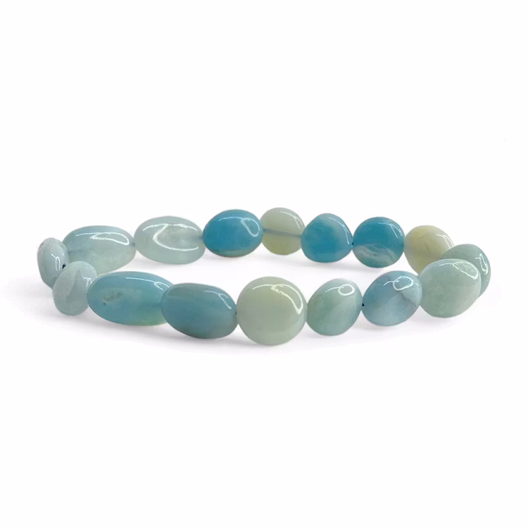 Amasonit 8-16mm pärlor Armband