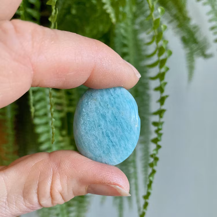 Amasonit AA Hängsmycke (Rund/Oval)