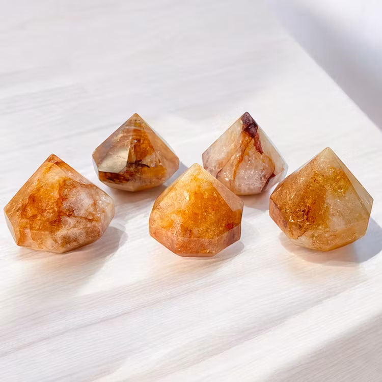 Eldkvarts "Hematoid" Diamant