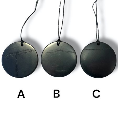 (FYND) Shungit Amulett Rund 5cm