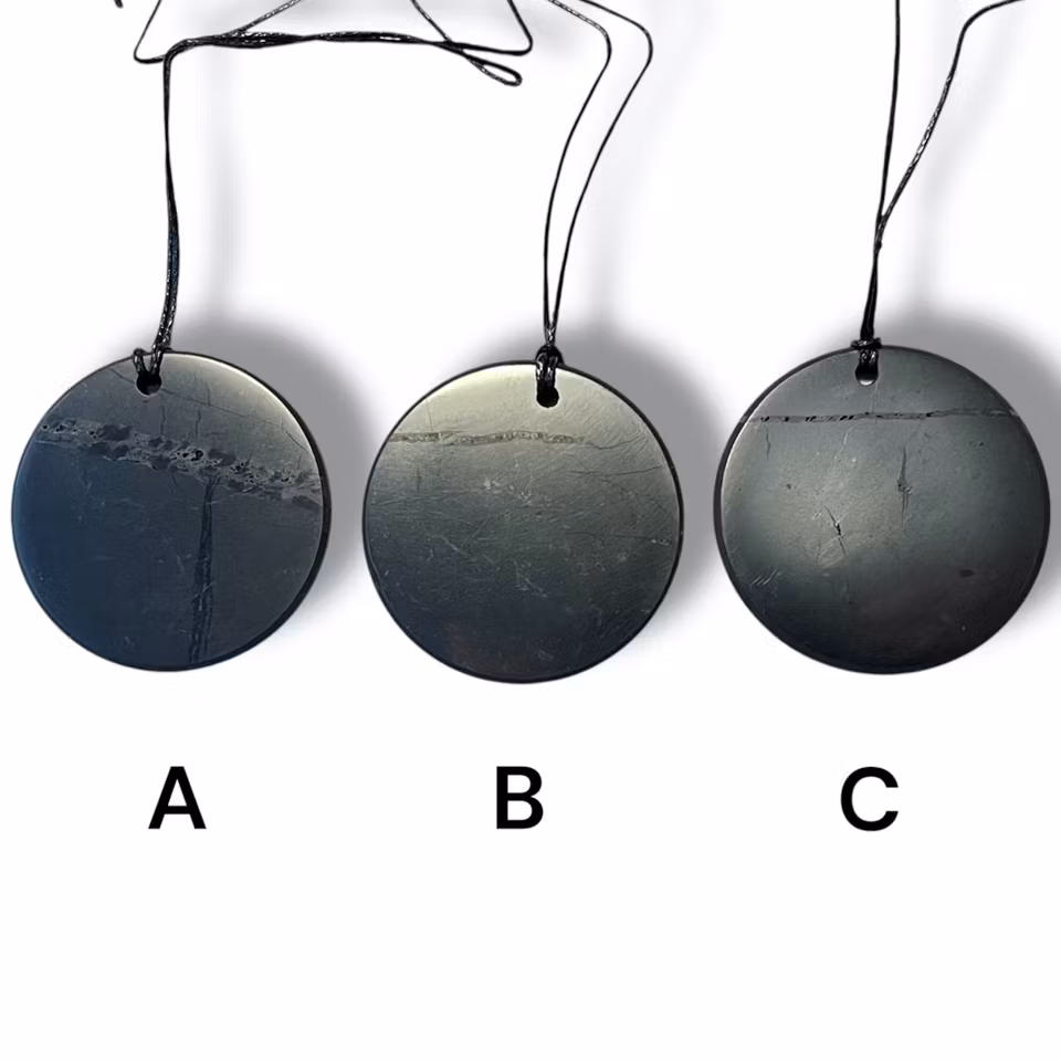 (FYND) Shungit Amulett Rund 5cm