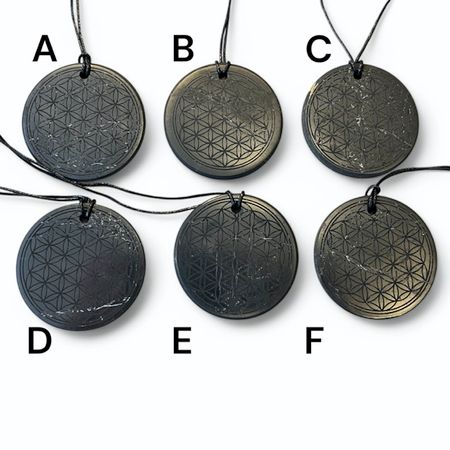 (FYND) Shungit Amulett Flower of Life 5cm