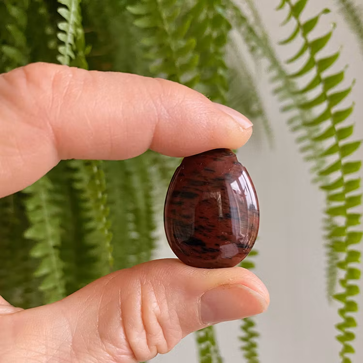 Obsidian Mahagon Hängsmycke (Droppe)