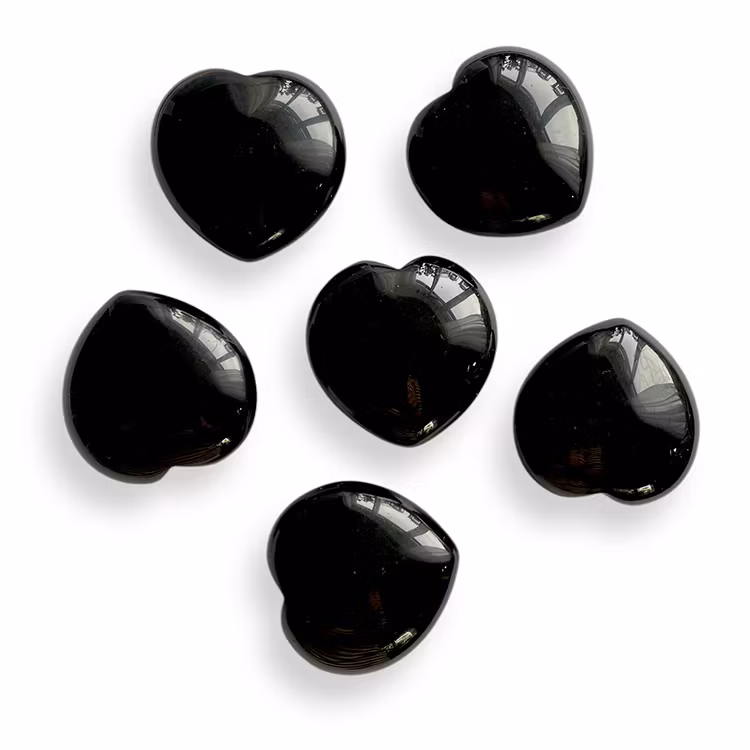 Obsidian Svart Hjärta 4cm