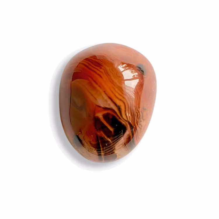Bandagat Orange Trumlad sten