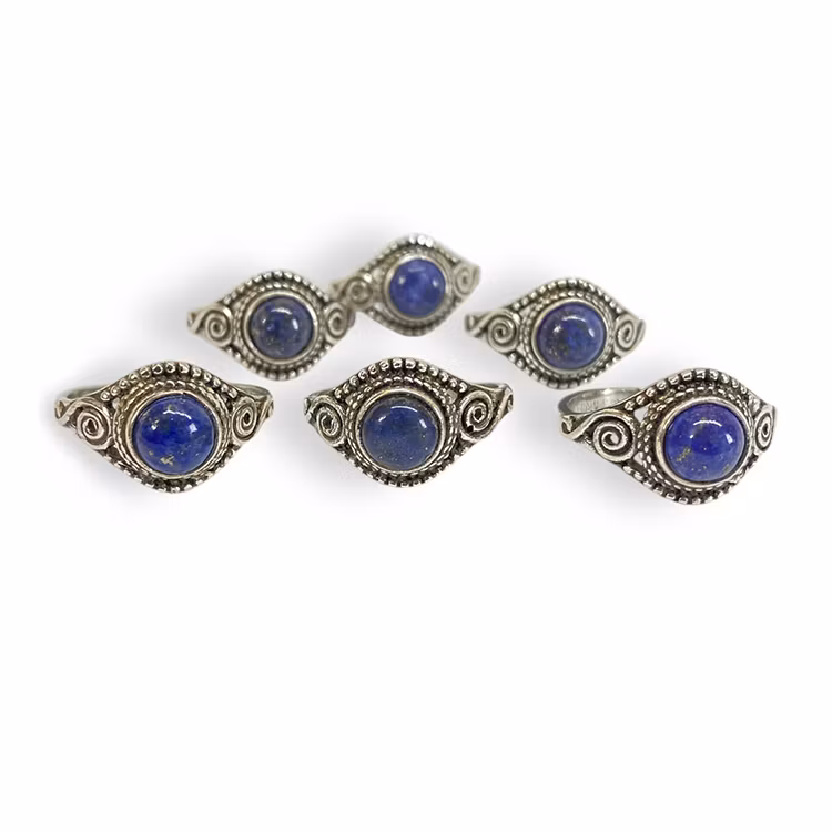 Lapis Lazuli Ring (Ställbar)