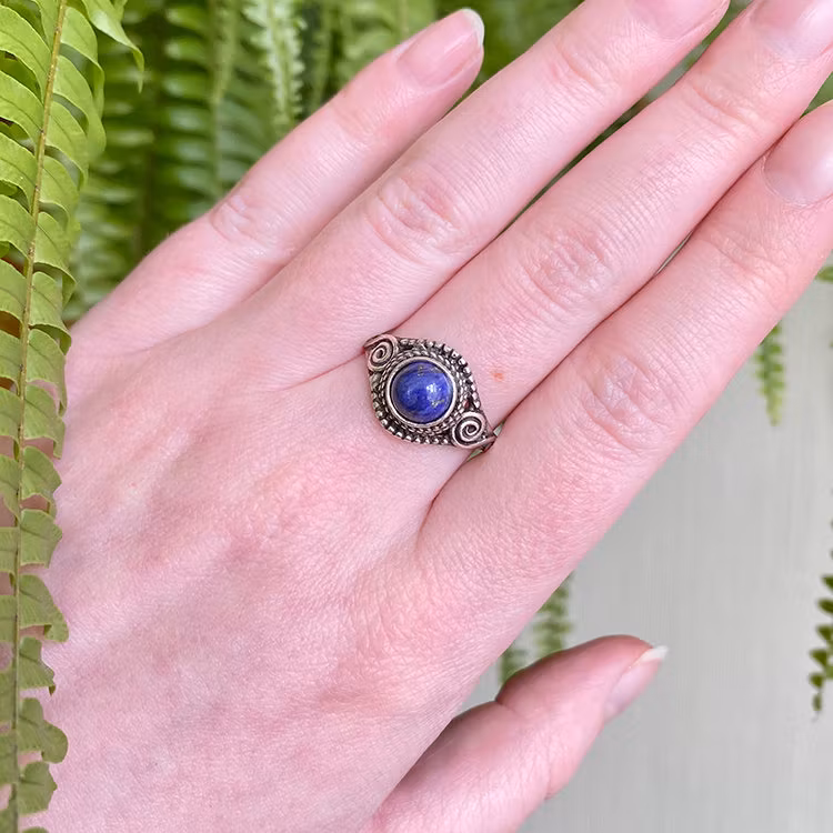 Lapis Lazuli Ring (Ställbar)