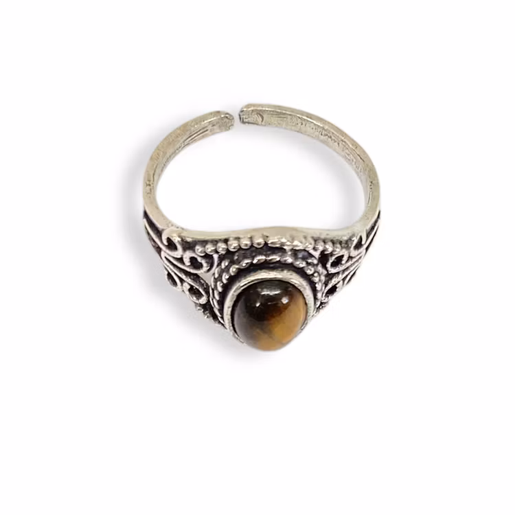 Tigeröga Ring (Ställbar)